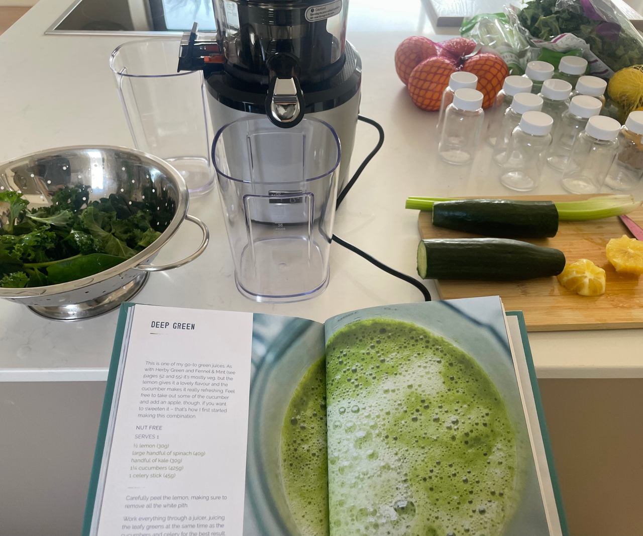 Kuvings Auto10 Hands-Free Juicer in the test kitchen