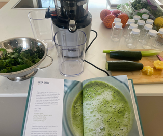 Kuvings Auto10 Hands-Free Juicer in the test kitchen