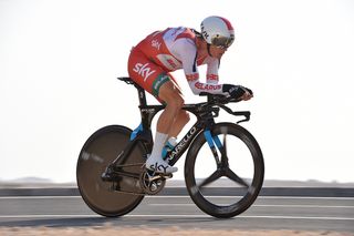 Vasil Kiryienka (Belarus) rides to silver in Doha