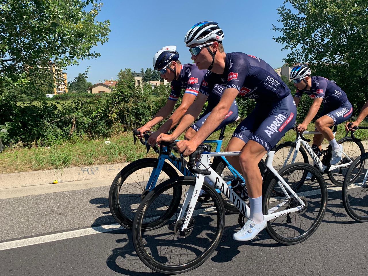 Mathieu van der Poel and his Alpecin-Fenix teammates preview the Milan-San Remo route for 2020
