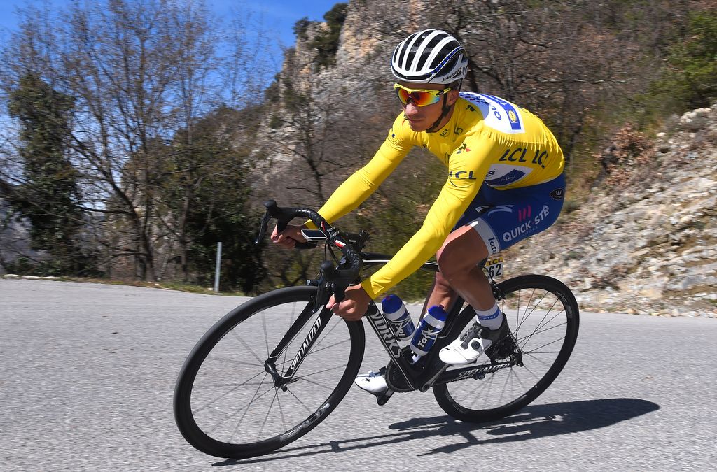 Julian Alaphilippe (Quick-Step Floors) on his last day in yellow