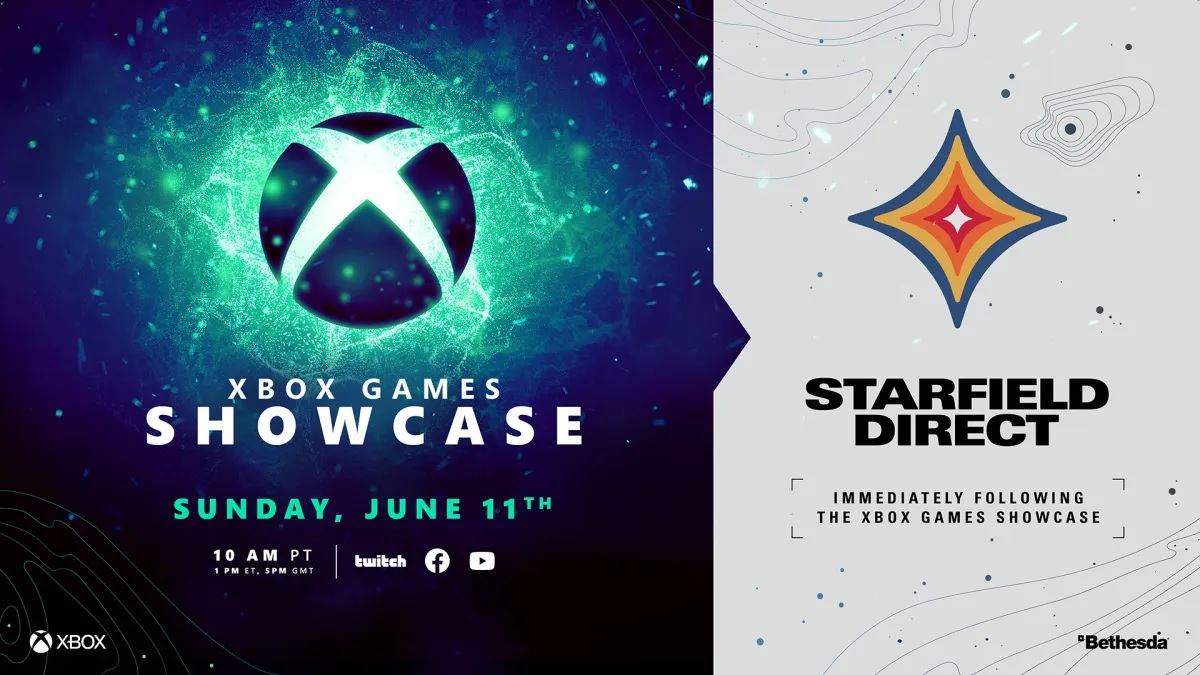 Xbox Games Showcase 2023 e imagem do herói Starfield Direct