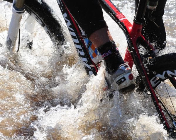 The first icy water crossing got everyone quite wet