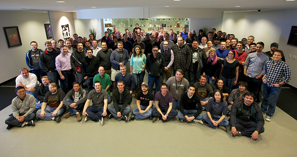 id Software team photo from 2014
