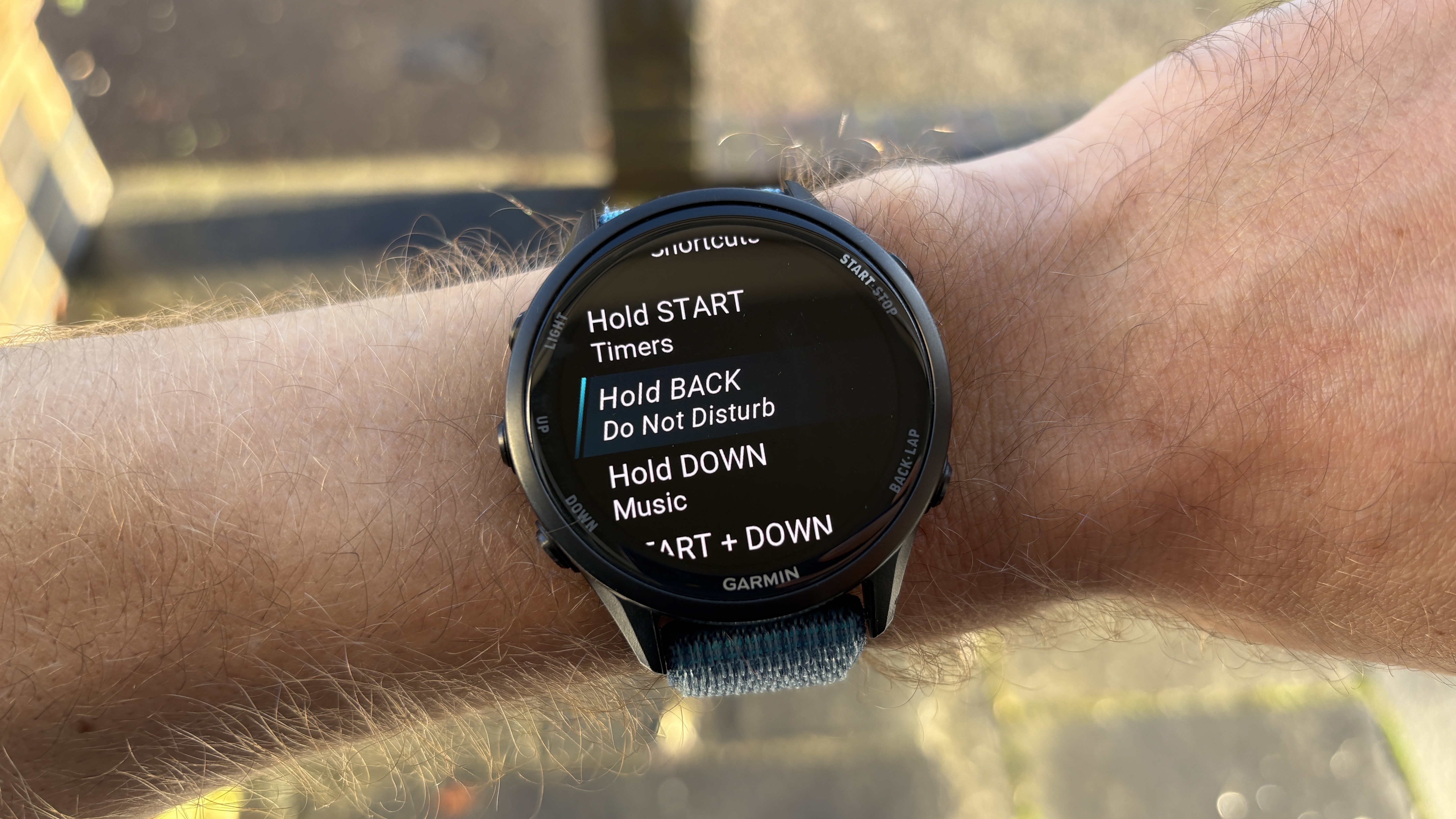 Garmin Forerunner 970 shortcuts