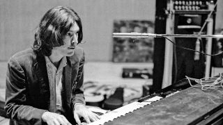 Steve Winwood of Traffic rehearsing at The Fairfield Hall, Croydon, South London in preparation for a recorded concert for their Welcome To The Canteen album on the 6th June 1971
