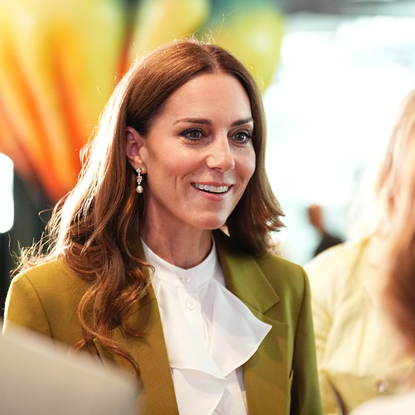 Catherine, Princess of Wales at the British Fashion Council at 180 Studios in central London, where she will present the Queen Elizabeth II Award for British Designon May 13, 2025 in London, England