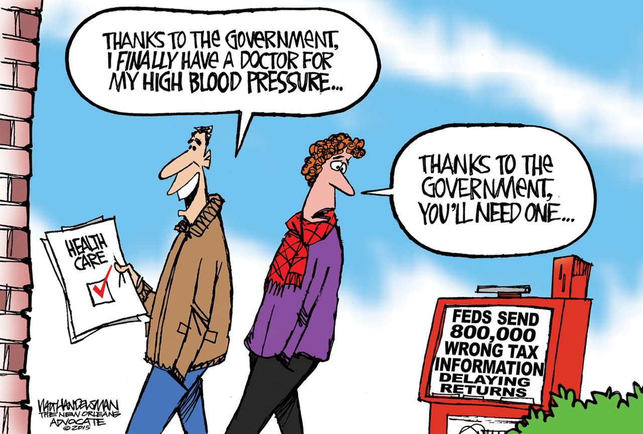 Editorial cartoon U.S. Healthcare Taxes