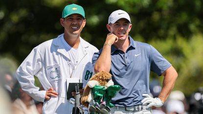 Harry Diamond and Rory McIlroy at The Masters 