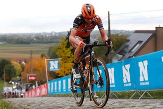 OUDENAARDE BELGIUM OCTOBER 18 Chantal Van Den Broek Blaak of The Netherlands and Boels Dolmans Cycling Team Cobblestones during the 17th Tour of Flanders 2020 Ronde van Vlaanderen Women Elite a 1356km stage from Oudenaarde to Oudenaarde RVV20 FlandersClassic on October 18 2020 in Oudenaarde Belgium Photo by Bas CzerwinskiGetty Images