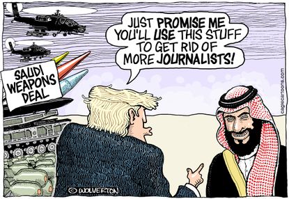 World Trump Saudi Arabia weapons deal Jamal Khashoggi