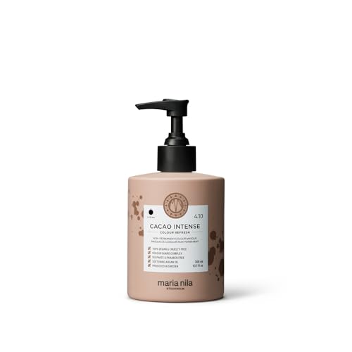 Maria Nila Color Refresh, Cacao Intense 10.1 Fl Oz, Dark Brown Hair Mask, Semi-Permanent Pigments, 100% Vegan &amp;amp; Sulfate/paraben Free