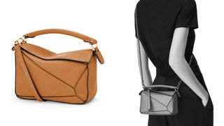 composite of Mini Puzzle bag in soft grained calfskin in light caramel