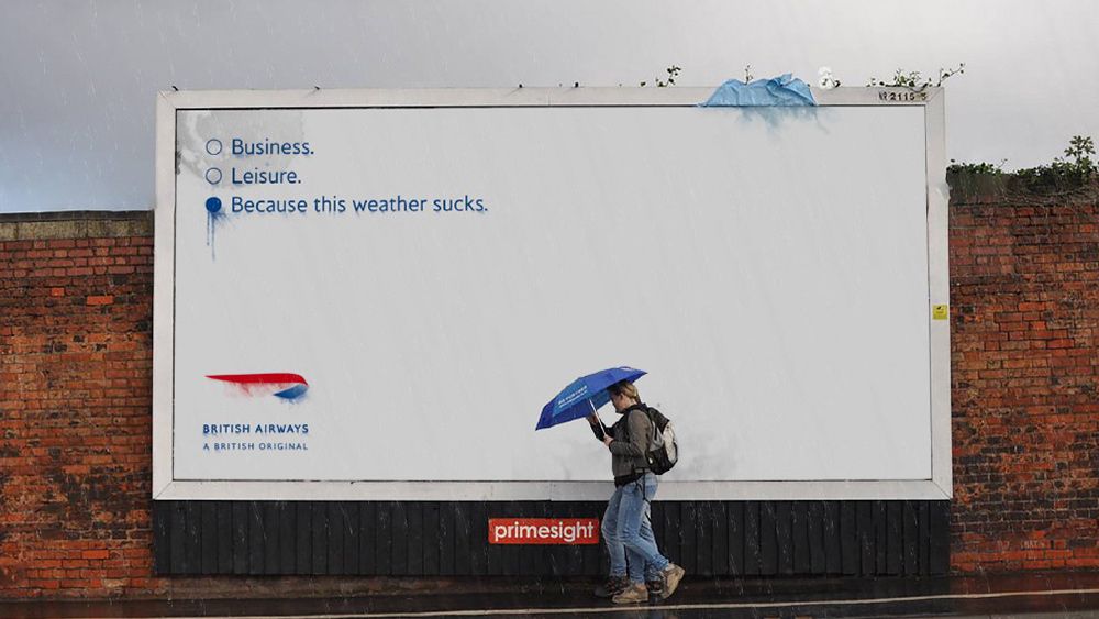 An image of an ad from the British Airways British Originals campaign