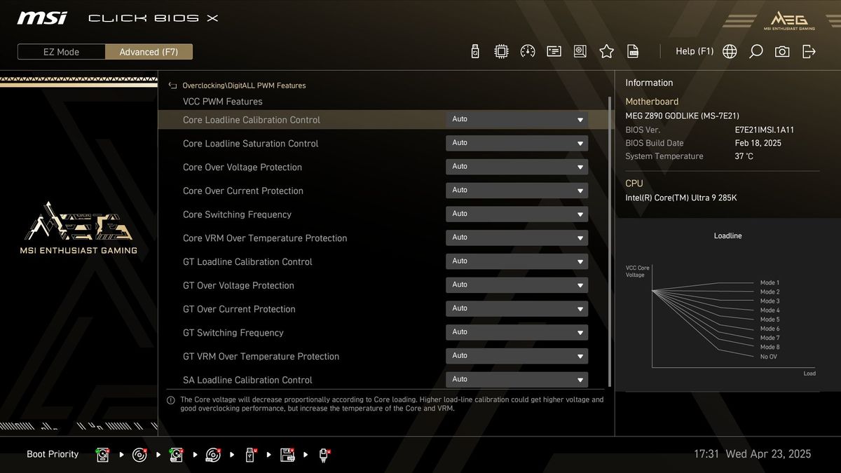 MSI Z890 Godlike