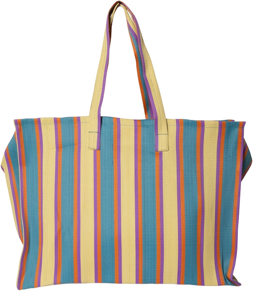 Bag - Petrol Blue, Light Yellow and Orange
