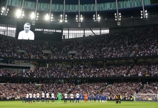 Both clubs paid tribute to their former striker Jimmy Greaves before the match