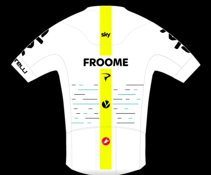 Back of Team Sky jersey