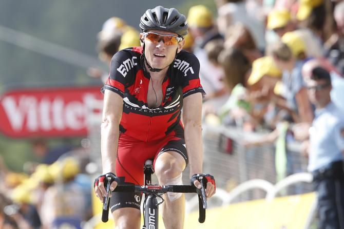 Tejay van Garderen (BMC) chased hard, but could not catch Jean-Christophe Peraud