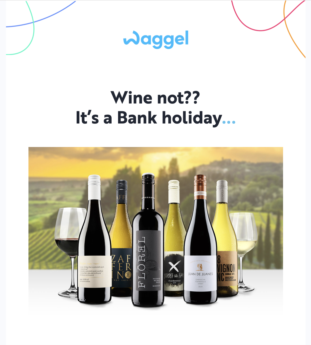Waggel email marketing example