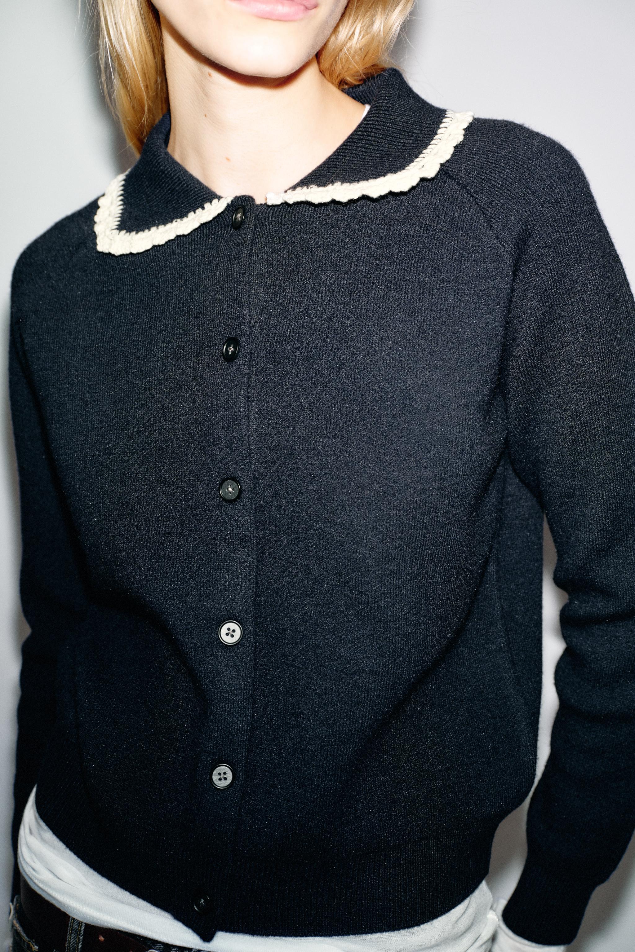 Cardigan With Peter Pan Collar