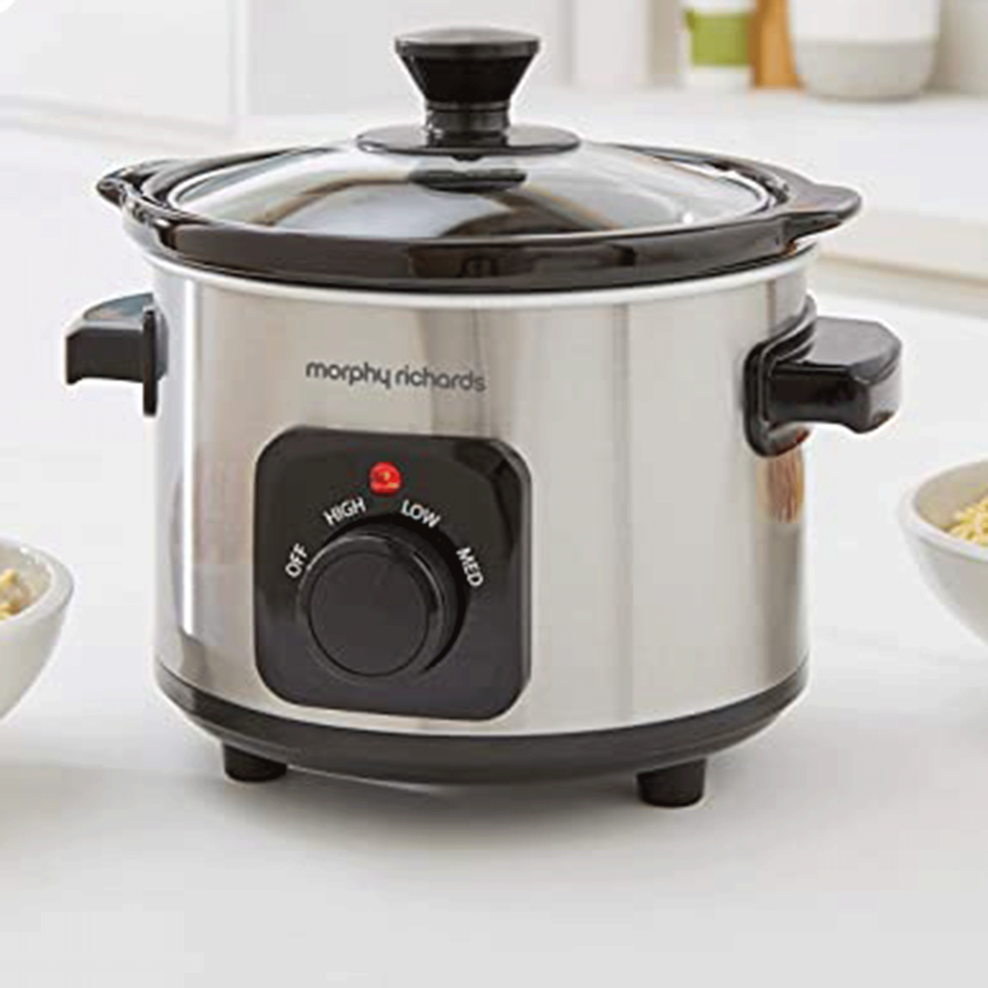 Silver slow cooker