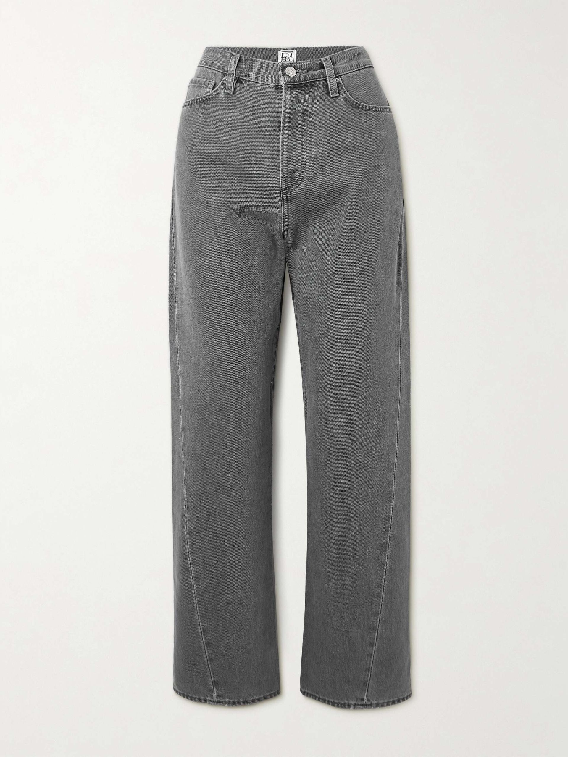 High-Rise Straight-Leg Organic Jeans