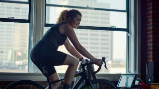 Cycling on turbo trainer