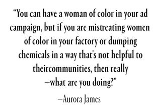 community sustainable fashion aurora james quote