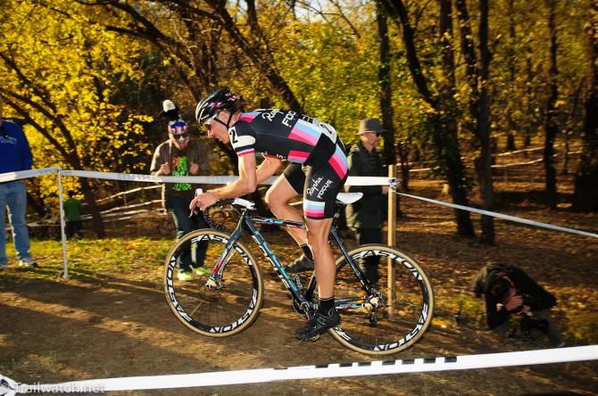 Jeremy Powers (Rapha Focus) with the race lead