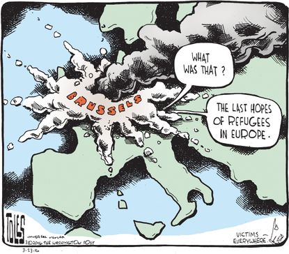 Editorial Cartoon U.S. Brussels Terror Attacks