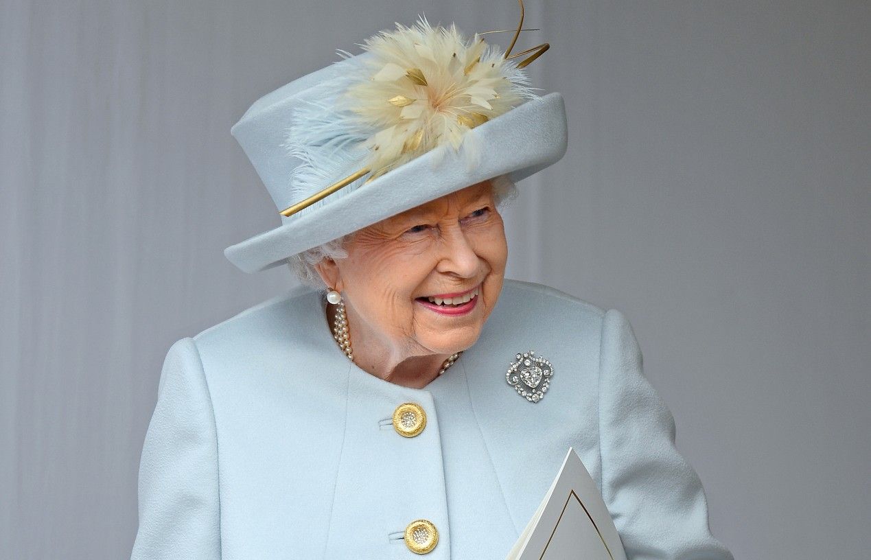 Queen Elizabeth II attends the wedding of Princess Eugenie of York and Jack Brooksbank