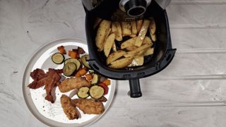 Magic Bullet air fryer ready to cook chips