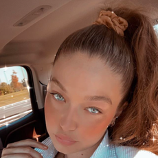 gigi hadid instagram brown hair