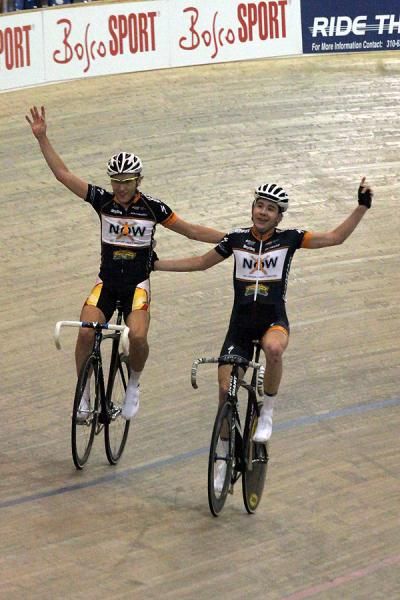 Moir and Heeley celebrate.