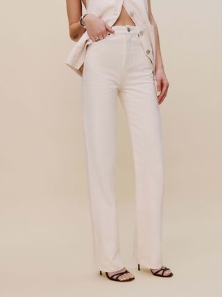 Wilder high-waisted wide-leg jeans