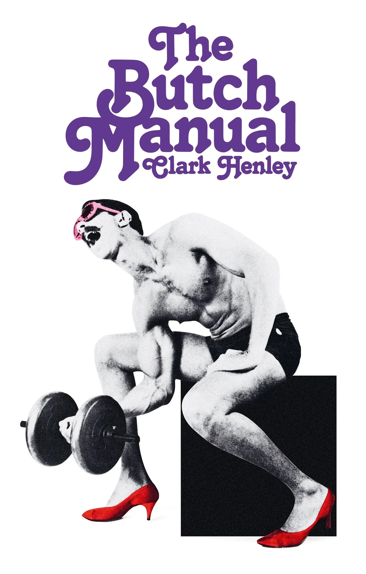man in heels holding weight