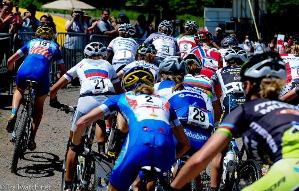 Catharine Pendrel (Luna Pro Team) got off to a surprisingly poor start