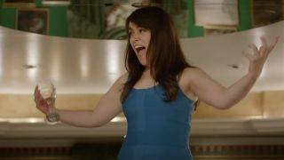 Abbi Jacobson in the famous blue dress on Broad City