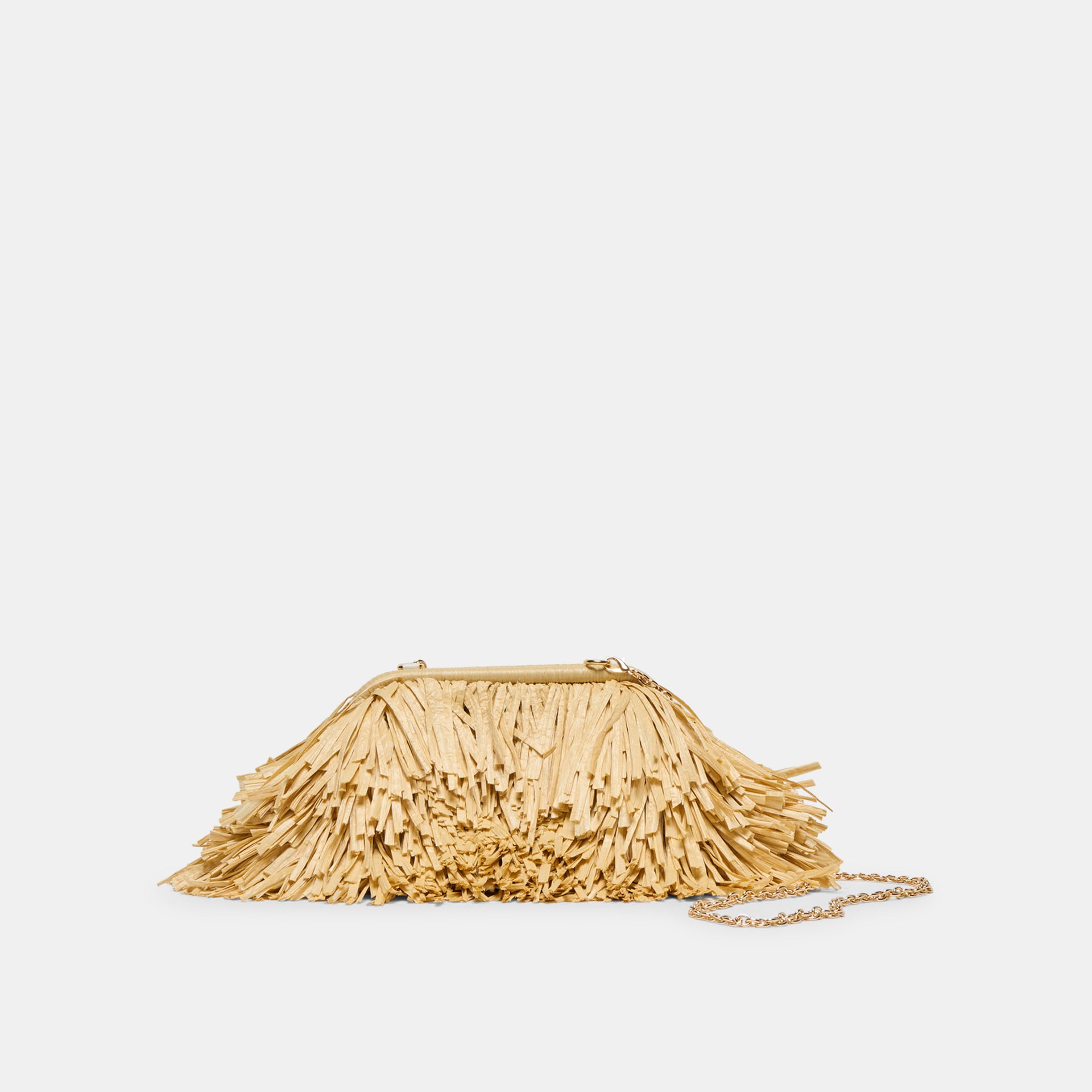 Serina Clutch Natural Raffia