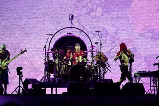 Red Hot Chili Peppers onstage in Poland