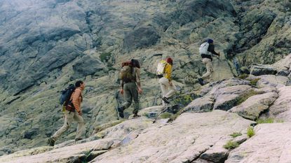 Klattermusen FW25 Hiking Collection in use in the mountains