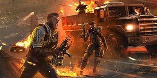 Soldiers charge forward in Black Ops 4.