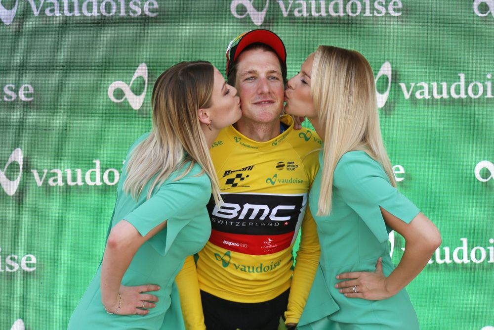 Stefan Kung (BMC) kept the leader's yellow jersey