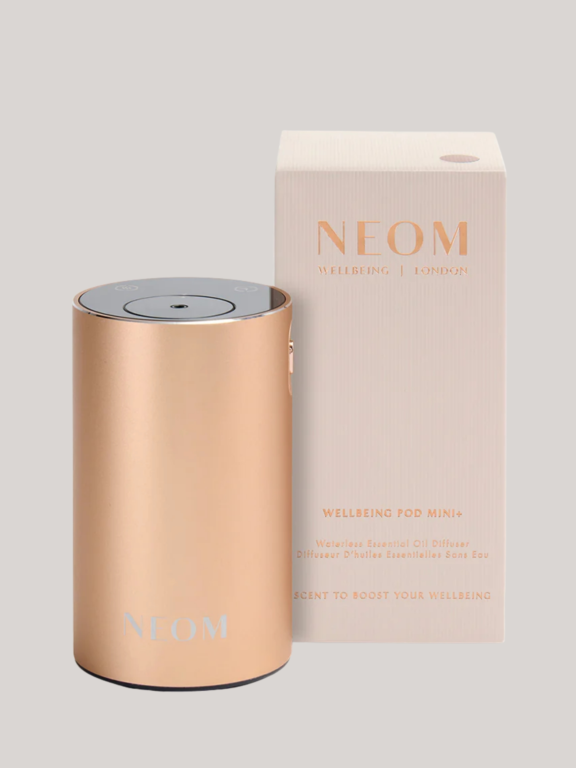 NEOM , Wellbeing Pod Mini+ Waterless Essential Oil Diffuser in Rose Gold