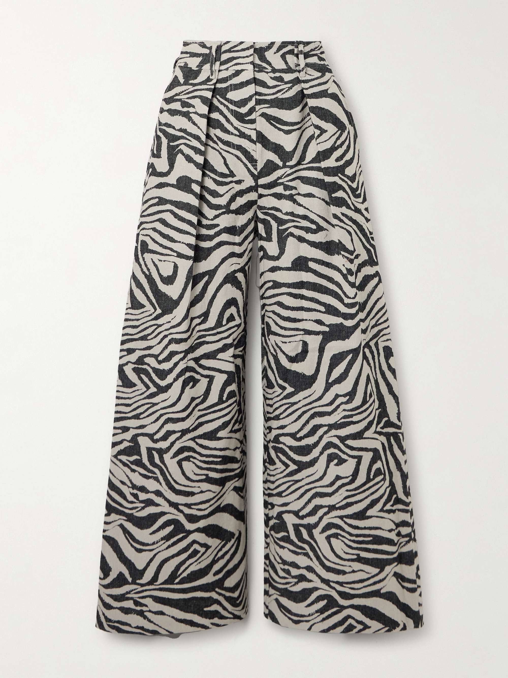 Cai Jacquard Wide-Leg Pants