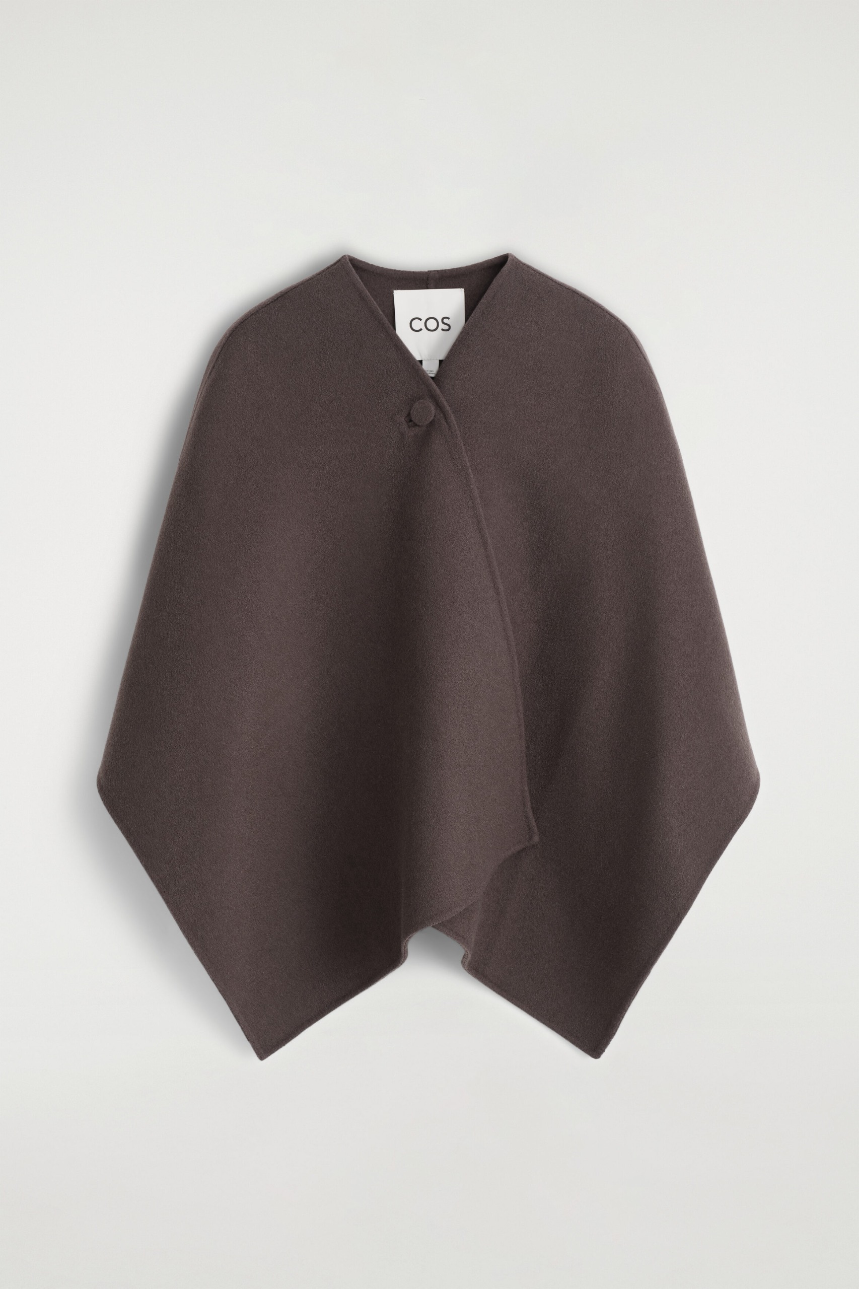 Double-Faced Wool-Blend Cape