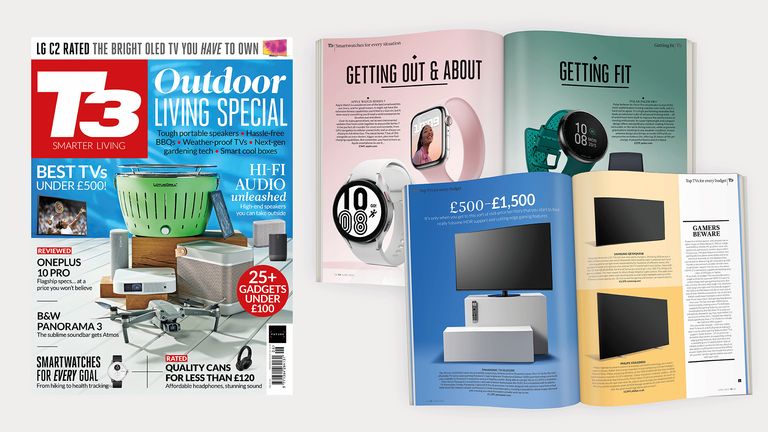 The cover of T3 issue 334 featuring the coverline 'Outdoor living special'.