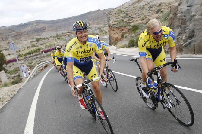 Team owner Oleg Tinkov sets the agenda and the pace