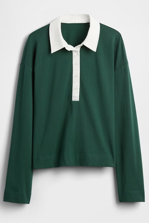 Gap, Organic Cotton Vintagesoft Heavyweight Polo Shirt